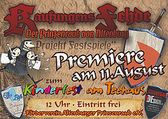 Neuntes Teehaus-Kinderfest mit Prinzenraubpremiere