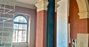 Ehemalige Gipsabgusssammlung, Musterachse Pilaster (Foto: Lindenau-Museum)