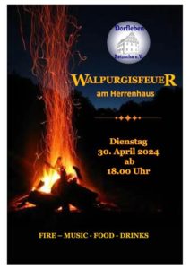 Walpurgisfeuer am Bürger- und Vereinshaus Oberzetzscha