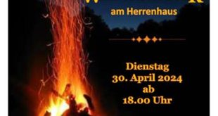 Walpurgisfeuer am Bürger- und Vereinshaus Oberzetzscha