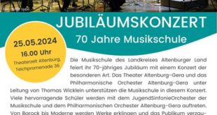 Jubiläumskonzert: 70 Jahre Musikschule Altenburger Land
