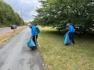 Im gesamten Stadtgebiet wurde Müll eingesackt. (Foto: Franziska Ebert)