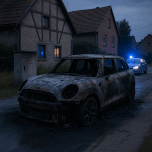 Brand eines Autos - Symbolbild