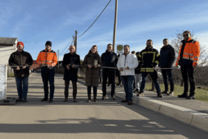 Verkehrsfreigabe der Kreisstraße 512 in Bornshain (Foto: Landratsamt Altenburger Land)