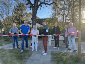 Neue Tischtennisplatte in Kosma eingeweiht (Foto: Franziska Ebert)