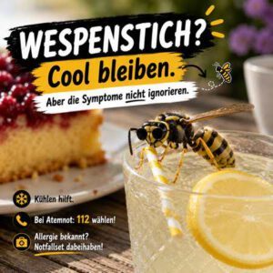 Symbolbild Wespenstich AI / ABG-Info