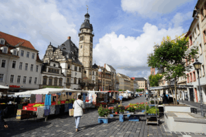 Wochenmarkt in Altenburg (Foto: Franziska Ebert)