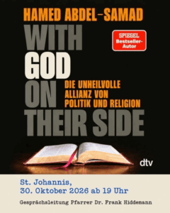 Hamed Abdel-Samad wird sein Buch With God on their Side in der Johanniskirche vorstellen