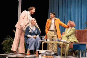 v.l.n.r. Schauspieler Thorsten Dara, Schauspielerin Michaela Dazian, Schauspieler Manuel Struffolino, Marie-Luis Kießeling (Foto: Ronny Ristok)